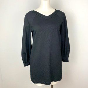 ZARA Trafaluc Collection Oversized Black Sweatshirt Tunic Dress